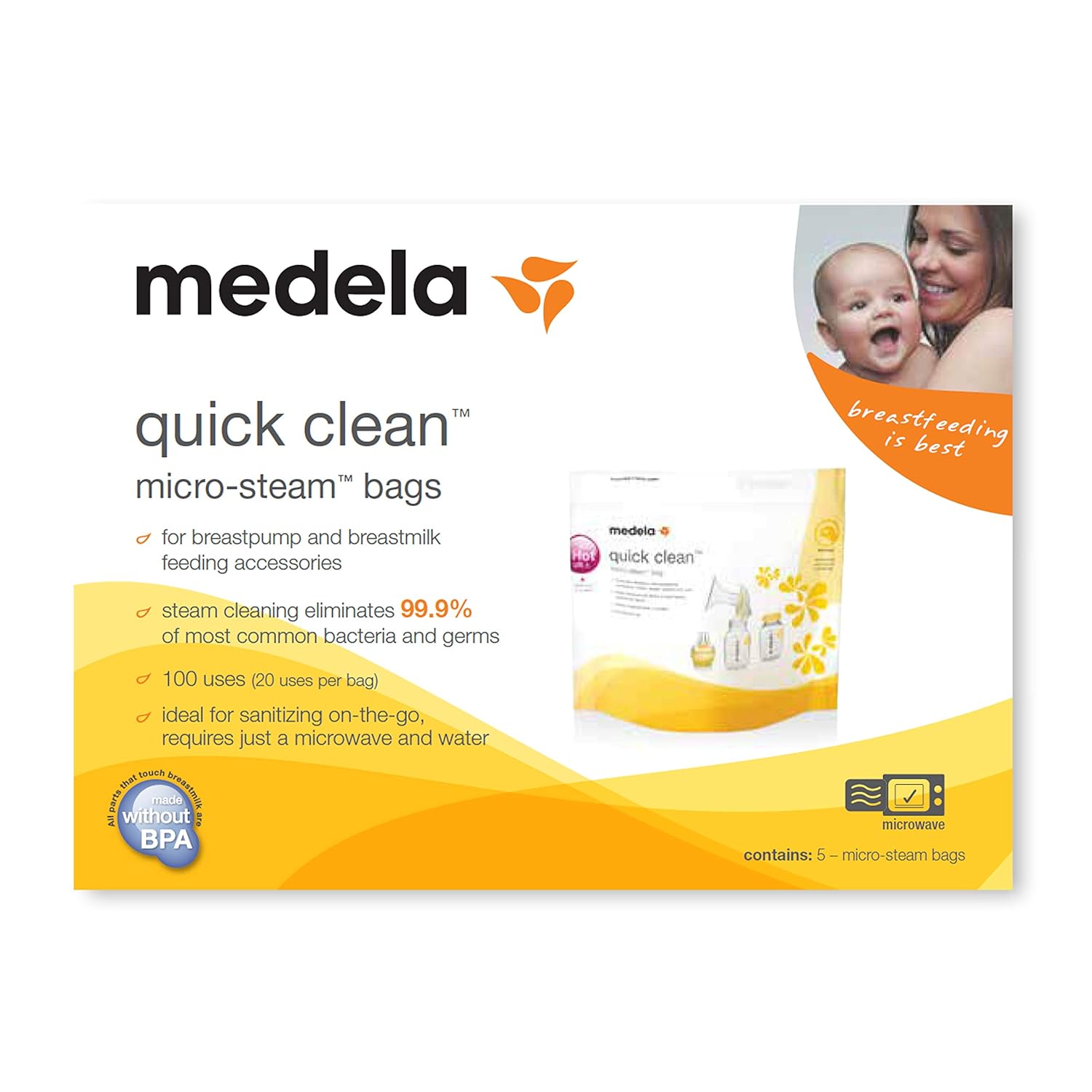 Medela Quick Clean Micro-Steam Bags Box