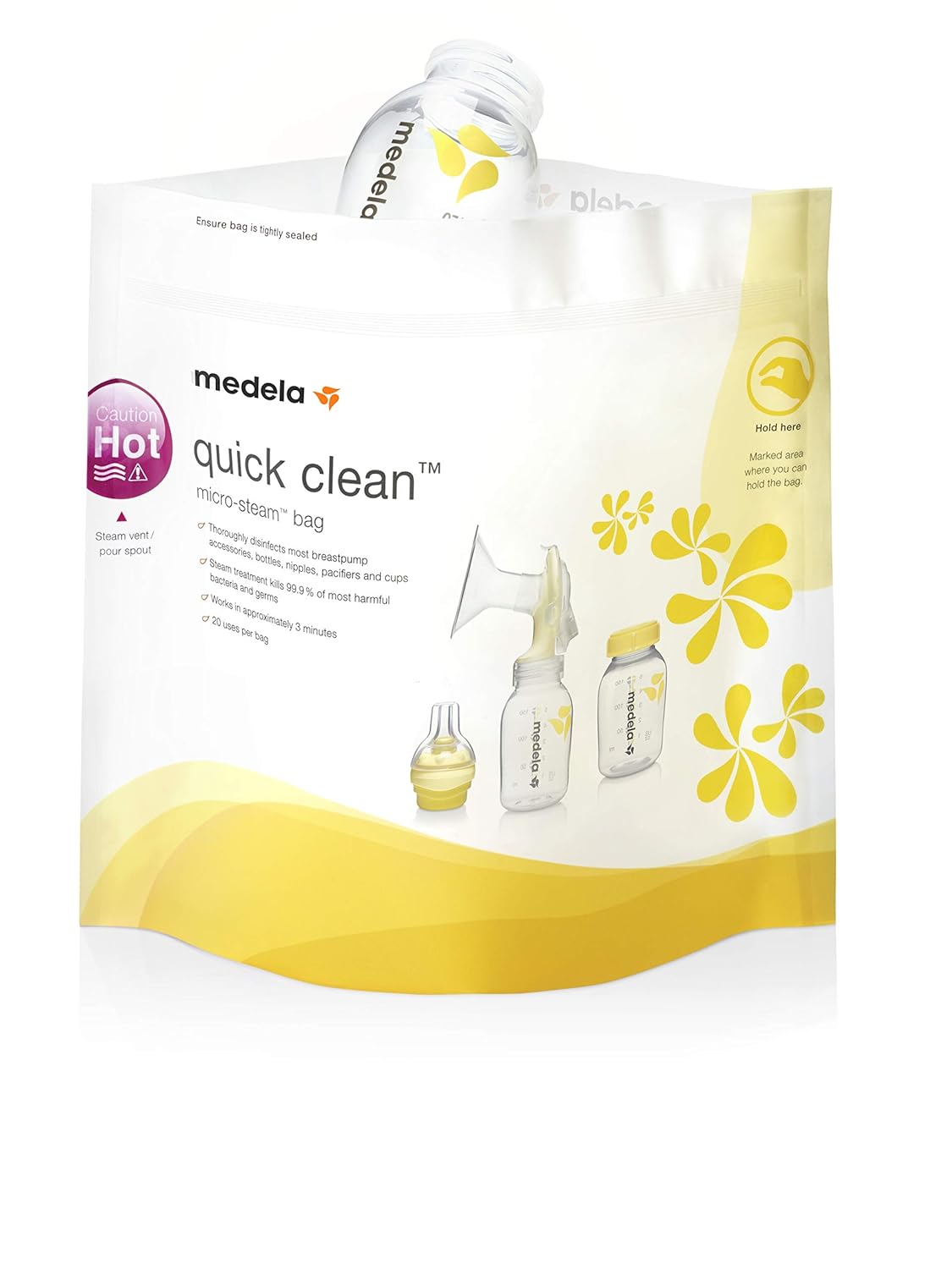 Medela Quick Clean Micro-Steam Bags Open